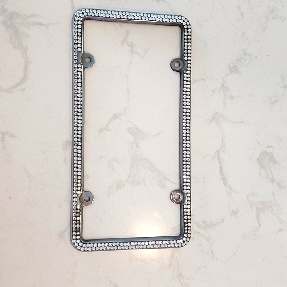 Bling license plate bracket